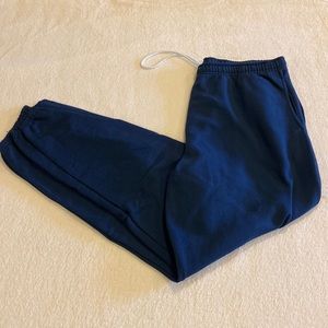 Athletic Works Navy Jogger Sweatpants